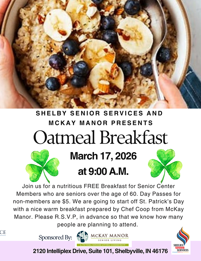 Oatmeal Breakfast March 2026 Oatmeal Breakfast March 2026